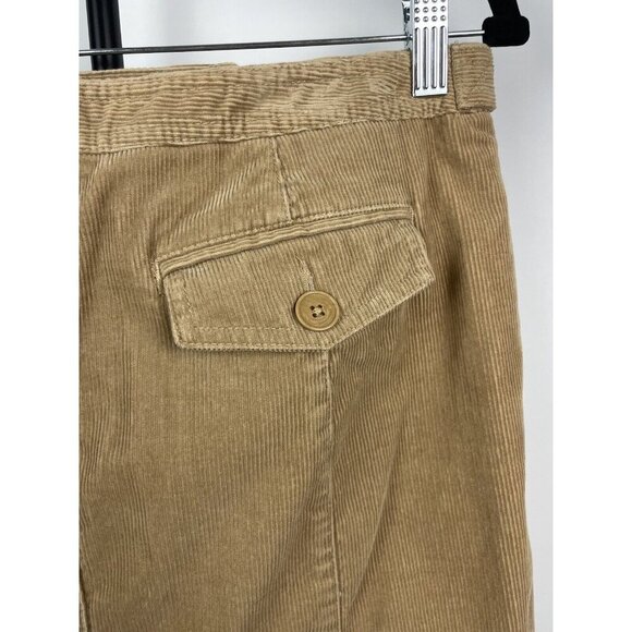 Ann Taylor Loft Tan Corduroy Soft Flap Pocket Mini Skirt Size 6 - Picture 3 of 8